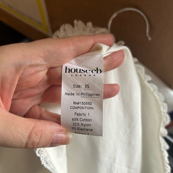 NWOT House of CB MATILDA Of WHITE PUFF SLEEVE CORSET DRESS - Picture 11 of 13